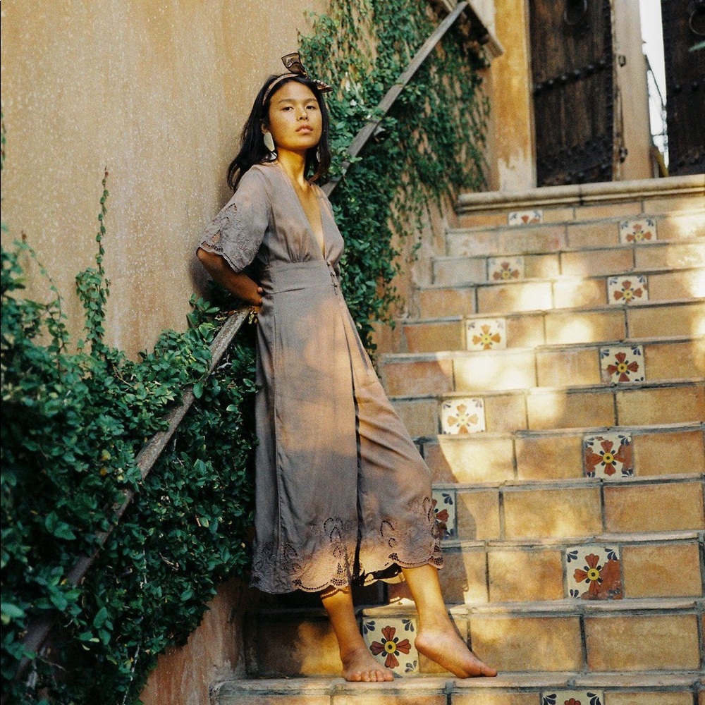 Yireh Compass Jumper Jumpsuit in Slate / Grey - Picture 3 of 7
